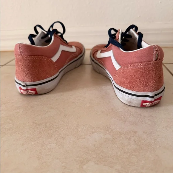 Vans Women's Sneakers in Pink and White - Picture 4 of 7